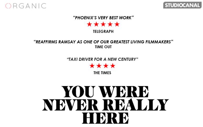 YOU WERE NEVER REALLY HERE | On DVD, Blu-ray and Digital, 2 July