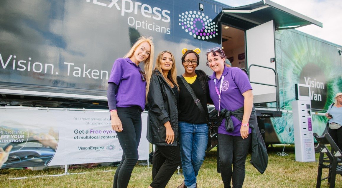 TV star and Status Quo join vision campaign, as 1 in 5 CarFest South visitors confess to no eye test in 10 years
