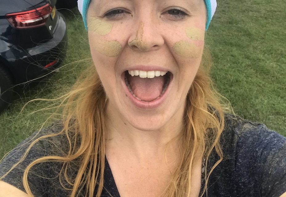 Getting muddy to raise money for charity