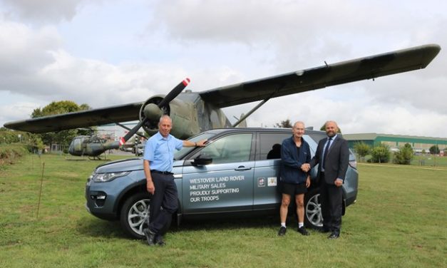 Paul Edwards MBE completes 135km solo run for charity with support from Westover Jaguar Land Rover Military Sales