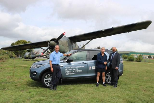 Paul Edwards MBE completes 135km solo run for charity with support from Westover Jaguar Land Rover Military Sales