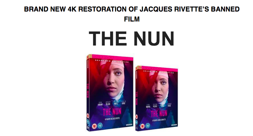 THE NUN / on DVD & Blu-ray for first time in UK / Sept 17
