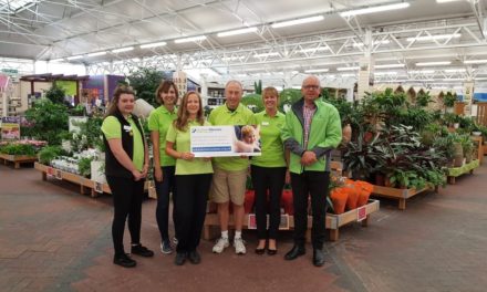 Staff at Haskins Garden Centre in Ferndown prepare for Bournemouth Half Marathon in aid of Autism Wessex