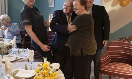 Couple celebrate golden wedding anniversary at Fairmile Grange