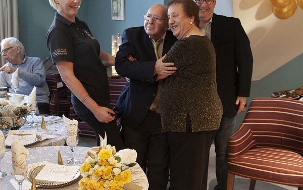 Couple celebrate golden wedding anniversary at Fairmile Grange