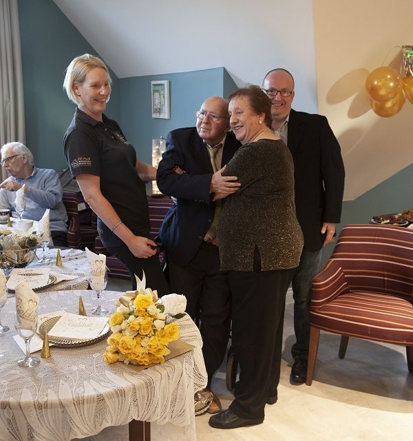 Couple celebrate golden wedding anniversary at Fairmile Grange