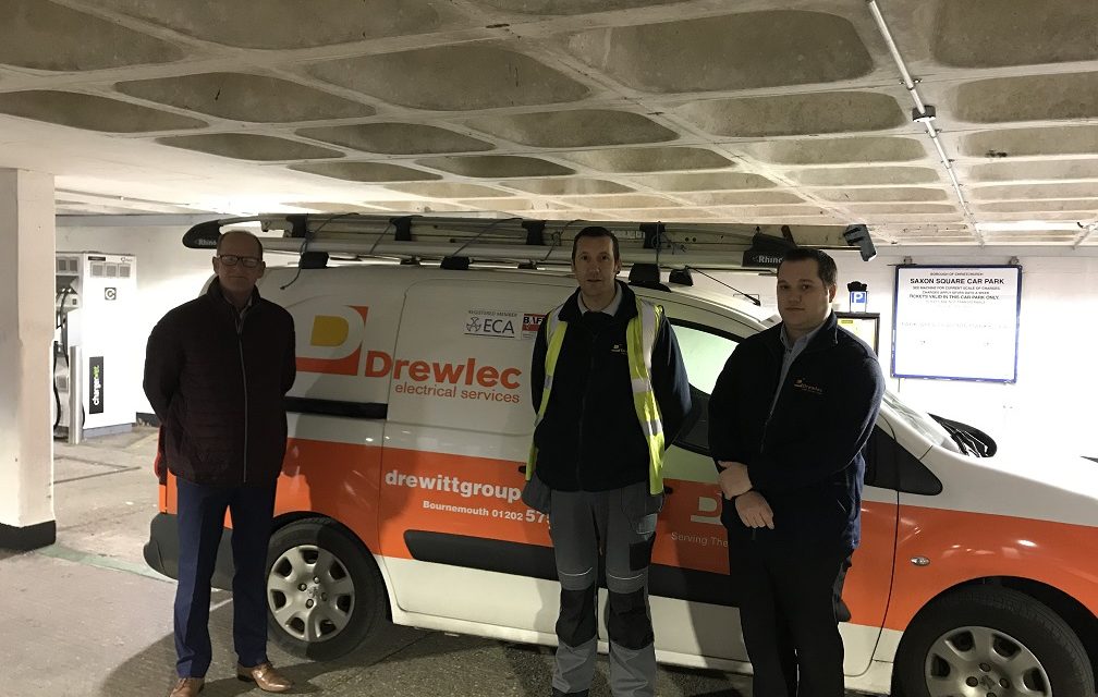 New car park lighting in Christchurch installed by Drewlec Electrical Services