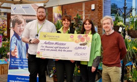 Haskins Garden Centre in Ferndown raises more than £5,500 for Autism Wessex