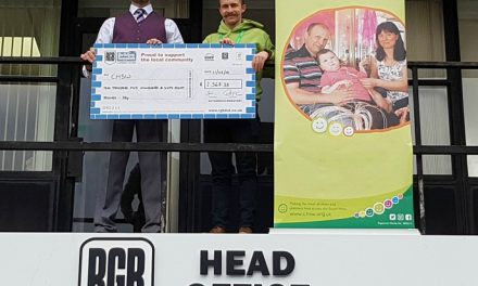Builders merchants fundraising day raises over £2,500 for children’s hospice