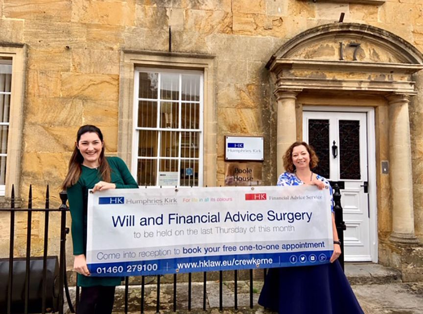 Free legal and financial advice provided by leading local law firm