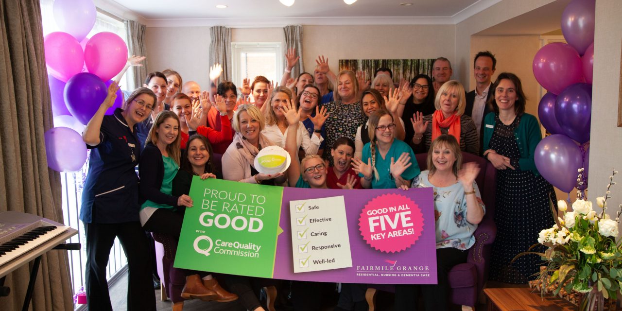 Fairmile Grange care home receives ‘good’ rating from the Care Quality Commission