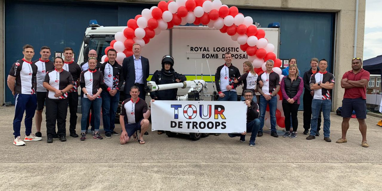 Gruelling 570-mile cycle ride raises over £8,000 for charity to help bomb disposal personnel
