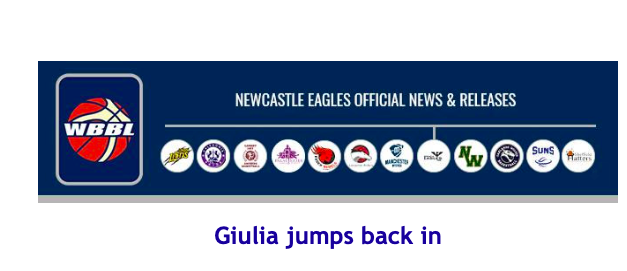 News from Women’s British Basketball League: Giulia jumps back in