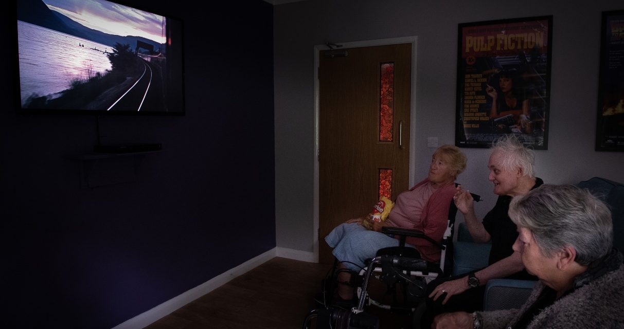 Taunton care home breaks open the popcorn at new cinema room