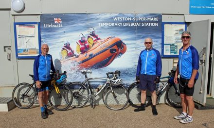 SITE MANAGER PHIL IS GETTING ON HIS BIKE IN MEMORY OF SON MIKE