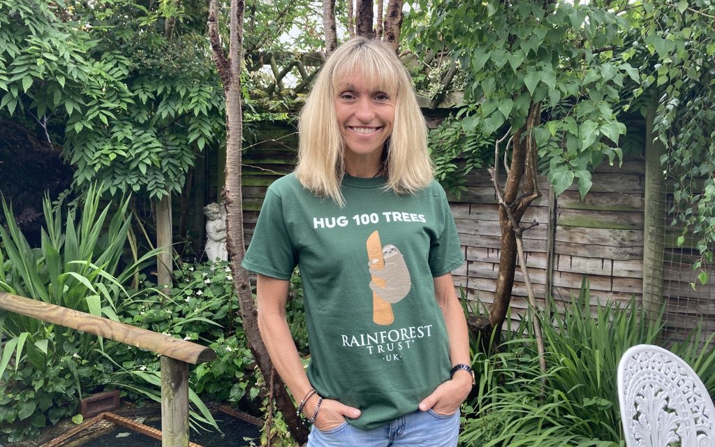 MICHAELA STRACHAN ENCOURAGES FAMILIES TO HUG 100 TREES FOR THE RAINFORESTS