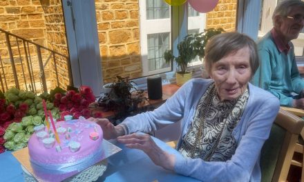 DEDDINGTON CARE HOME RESIDENT CELEBRATES MILESTONE BIRTHDAY