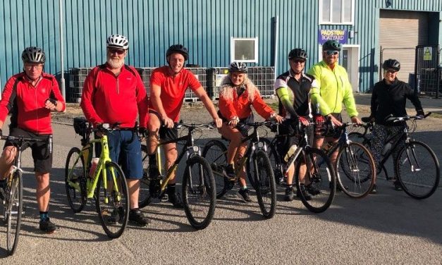 RGB Porthleven team completes 50k charity cycle challenge