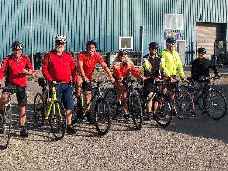 RGB Porthleven team completes 50k charity cycle challenge