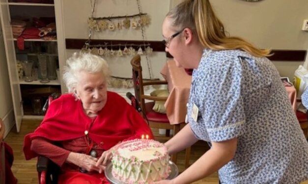 Resident at Bath home celebrates 103rd birthday and says secret to long life is “maybe just being me”