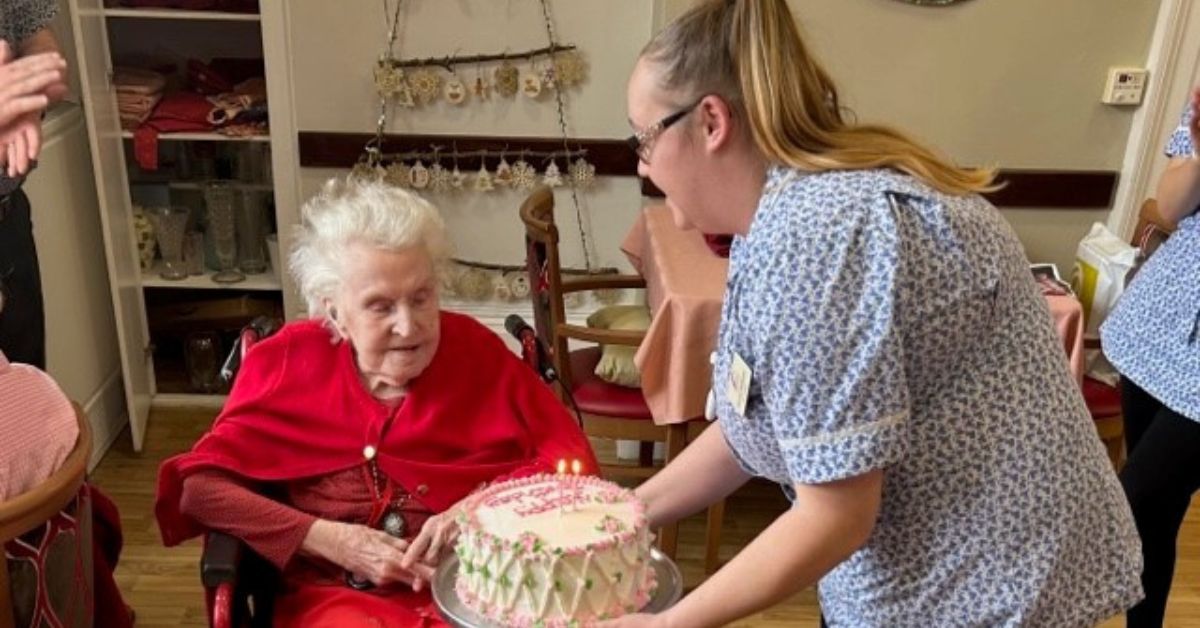 Resident at Bath home celebrates 103rd birthday and says secret to long life is “maybe just being me”