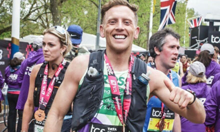 Porthleven runner completes London Marathon in just over three hours raising £3,500 for CHSW