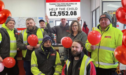 CRS Building Supplies raises over £2,500 for Help the Child