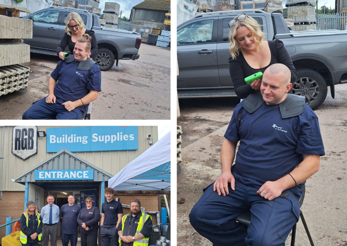 A close shave raises £574 for Mind in Somerset
