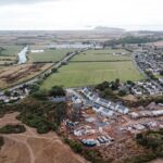 Aerial photography showcases stunning setting of new homes in North Somerset