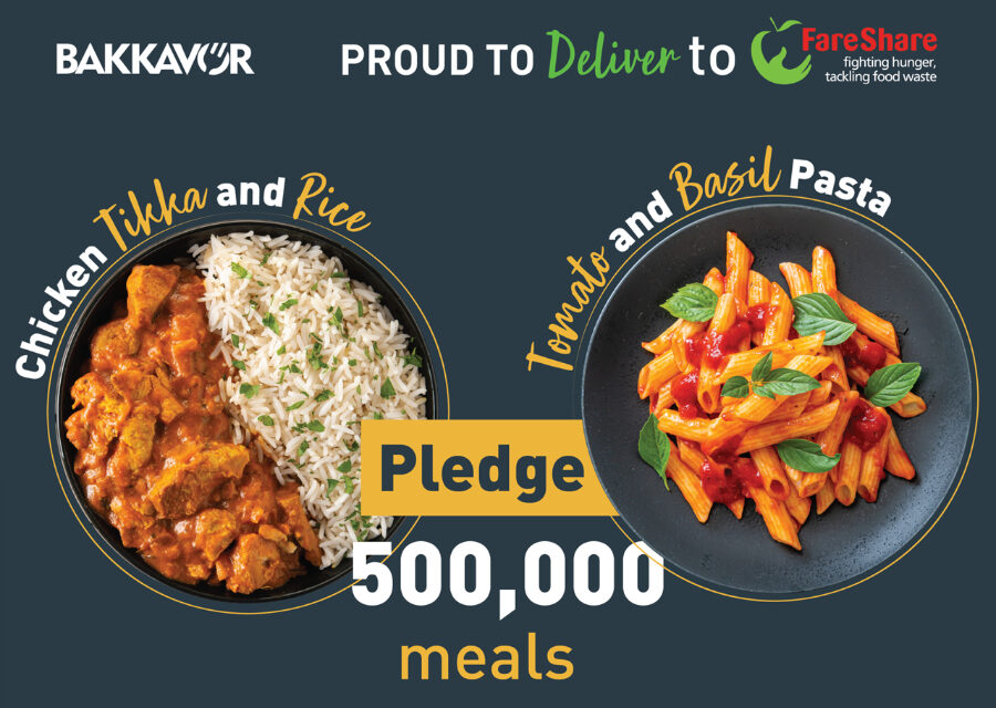 Half a million meals and counting:   Bakkavor hits meals donation milestone with FareShare in fight against UK food poverty