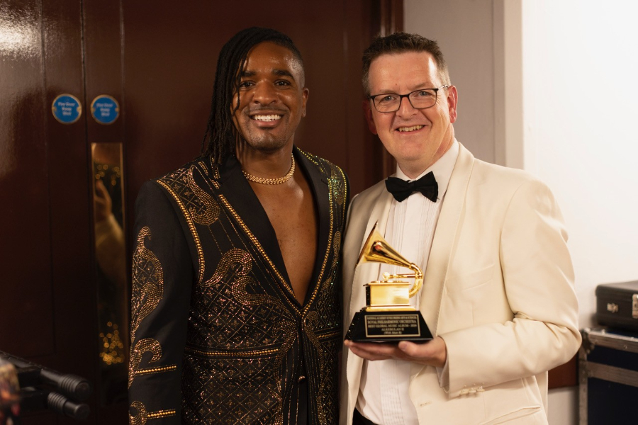 The Royal Philharmonic Orchestra presented with a GRAMMY – live on stage at the Royal Albert Hall