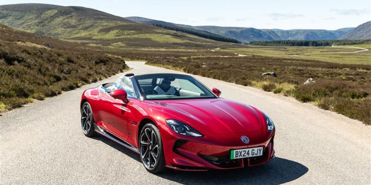 MG celebrates EV landmark