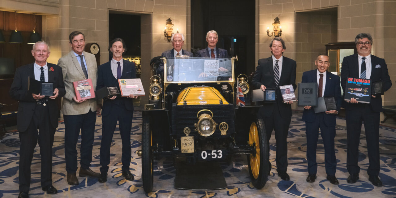 Ludvigsen’s masterpiece on high-performance engines wins coveted Royal Automobile Club Motoring Book of the Year