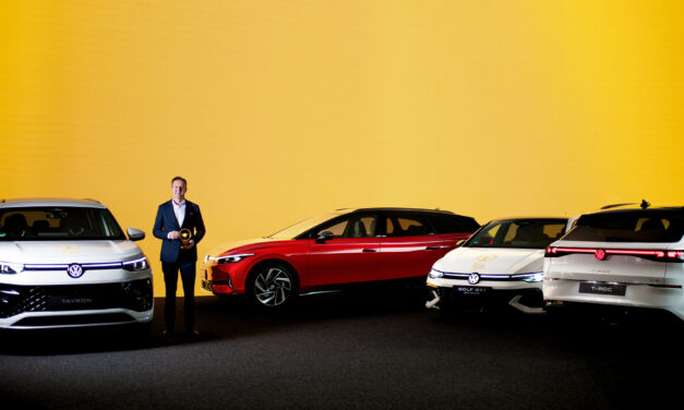 Historic success: Volkswagen is the first manufacturer to receive ‘Golden Steering Wheel’ award for four models