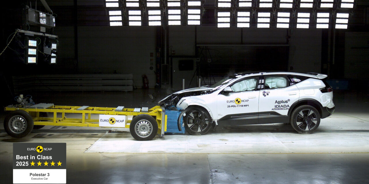 Polestar 3 named safest Executive Car of 2025 by Euro NCAP