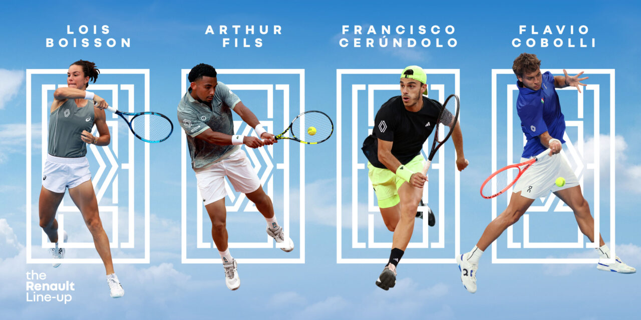 Renault steps up its commitment to tennis with Give Me 5 and its four new ambassadors