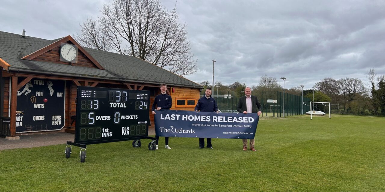 Edenstone sponsorship to help Devon cricket club make home ground improvements